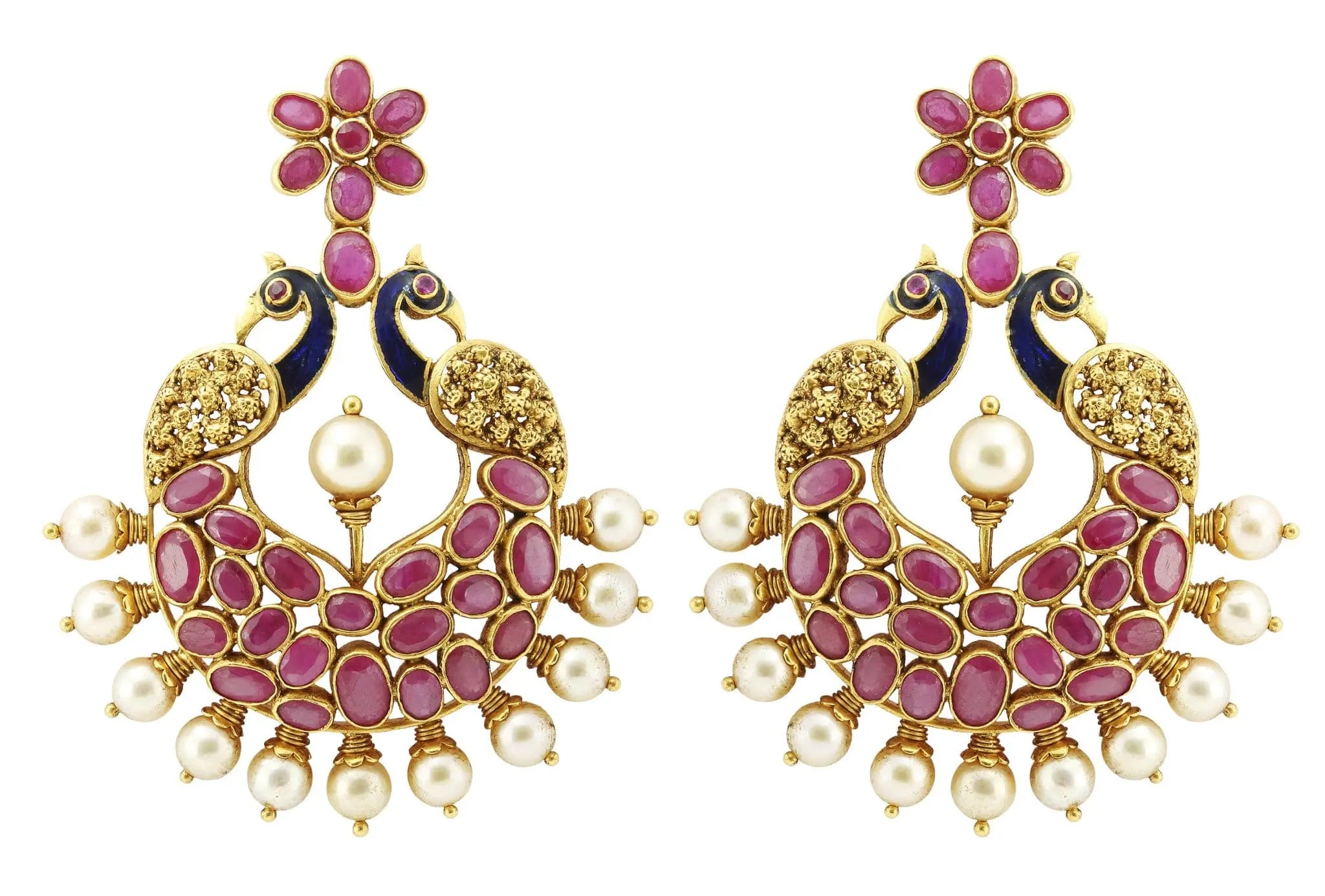 V shape Gold Plated alloy Bali Earring for Women and Girls ( Pack of- 1  Pair Bali Earrings) - VIGHNAHARTA - 3592391